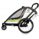 Hamax Breeze One - vienvietė 2in1 dviračio priekaba vienam vaikui | Balta/Žalia