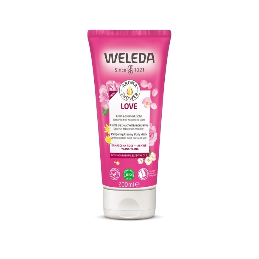Weleda Aroma Shower LOVE 200 ml Dušas želeja Abiem dzimumiem Korpuss