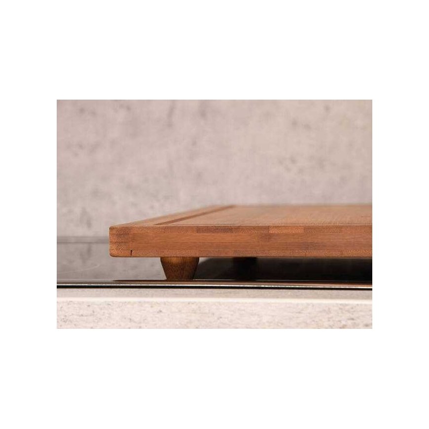 Cutting board Kesper Cutting board with non-slip feet, dark bamboo, 50 x 56 cm – 4