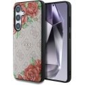 Case Guess Leather 4G Flowers Print Metal Classic Logo MagSafe Samsung Galaxy S25 pink Case Guess Leather 4G Flowers Print Metal Classic Logo MagSafe Samsung Galaxy S25 pink