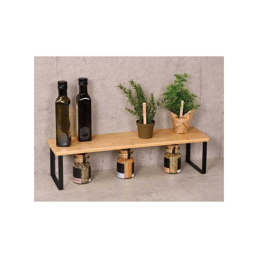 Bamboo kitchen shelf for countertop, 55 x 15 cm, Kesper