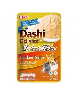 INABA CAT Dashi Delights Delicate Flakes Chicken - cat treat - 40g