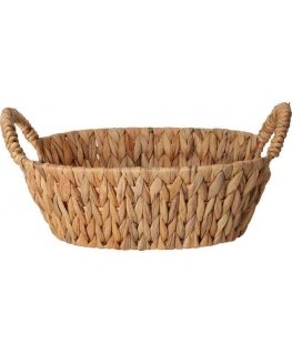 Home Styling Collection Pintas vandens hiacinto duonos krepšelis BRAID, su rankenomis, 30 x 25 cm