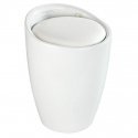 Laundry basket with seat CANDY, white, 2in1, WENKO Laundry basket with seat CANDY, white, 2in1, WENKO