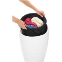 Laundry basket with seat CANDY, white, 2in1, WENKO Laundry basket with seat CANDY, white, 2in1, WENKO