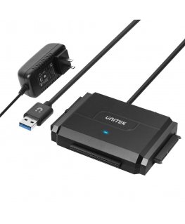 UNITEK Y-3324 storage drive docking station USB 3.2 Gen 1 (3.1 Gen 1) Type-A Black