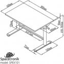 Manually adjustable desk Spacetronik XD SPE-X101W Manually adjustable desk Spacetronik XD SPE-X101W