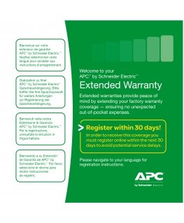 APC Warranty extension service pack, for new product purchase, 3yr, level 02