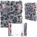 TOPModel Diary with fluffy cover, grey TOPModel Diary with fluffy cover, grey