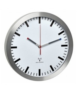 TFA-Dostmann Analogue radio-controlled clock with aluminium frame
