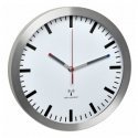TFA-Dostmann 60.3528.02 Seina- ja lauakell Ümmargune Alumiinium, Valge