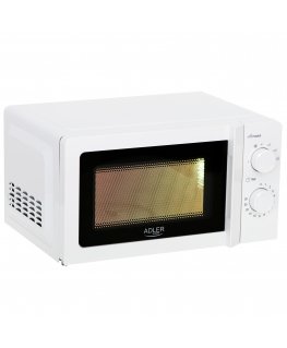 Adler AD 6205 mikrobangų krosnelė Balta Mikrobangų krosnelė be papildomų funkcijų Stalviršis 20 L 700 W