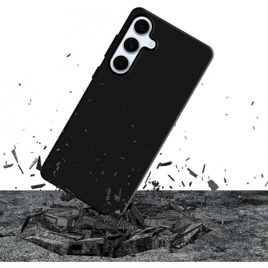 3Mk Silicone Phone Case for Samsung Galaxy S24 FE - Black – 4