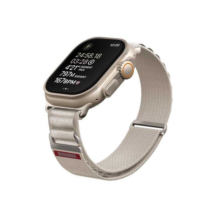 Kobu Apple Watch Ultra 49/45/44mm leather strap yellow – 3