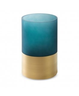 Eurofirany LIMITED COLLECTION MUSA7 Candlestick, ∅ 15X25 cm, color: dark blue / gold