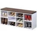 Kesper Shoe cabinet for the hallway, white chest of drawers with seat Kesper Shoe cabinet for the hallway, white chest of drawers with seat