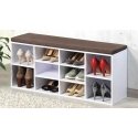 Kesper Shoe cabinet for the hallway, white chest of drawers with seat Kesper Shoe cabinet for the hallway, white chest of drawers with seat