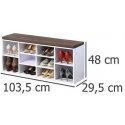 Kesper Shoe cabinet for the hallway, white chest of drawers with seat Kesper Shoe cabinet for the hallway, white chest of drawers with seat