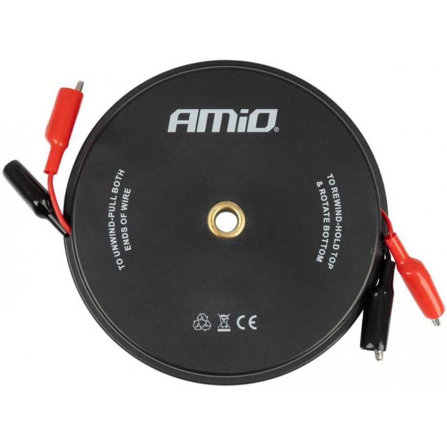 AMiO Measuring cables crocodile clips coiled
