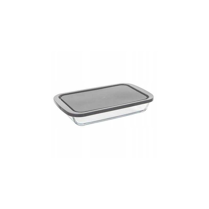 Hygieeninen lasinen elintarvikkeiden säilytysastia 29 x 18 cm ilmatiiviillä kannella RECT GLASS MOLD – 4