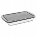 Higieninis stiklinis maisto laikymo konteineris 29 x 18 cm su sandariu dangteliu RECT GLASS MOLD Higieninis stiklinis maisto laikymo konteineris 29 x 18 cm su sandariu dangteliu RECT GLASS MOLD