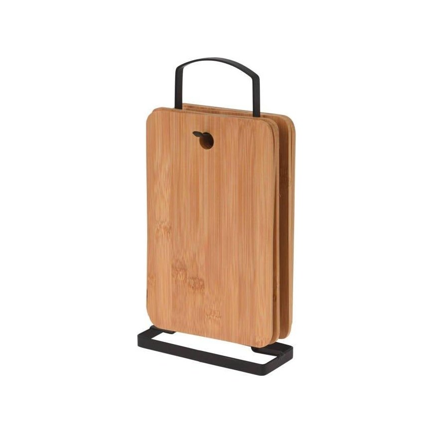 Mondex Bamboo -aamiaislauta, leikkuulaudat + teline, 6 laudan sarja – 2