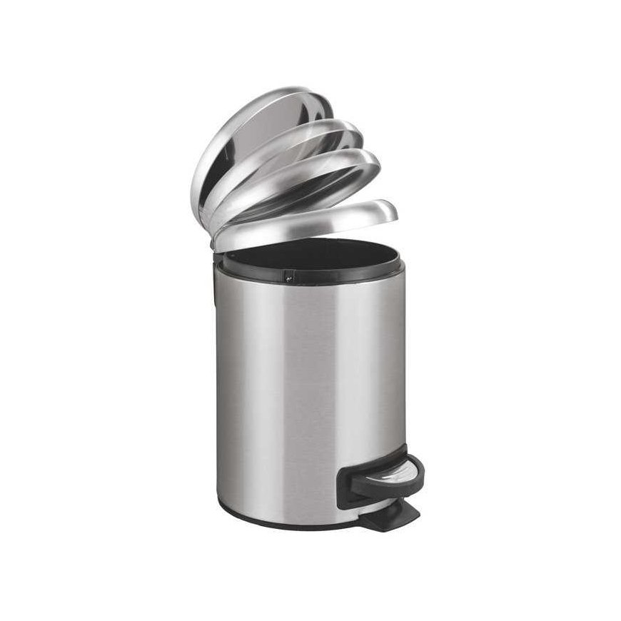 Stainless steel waste bin LEMAN, Easy Close, 3 l, WENKO – 3