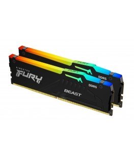 Kingston Technology FURY Beast RGB модуль памяти 64 GB 2 x 32 GB DDR5 Error-correcting code (ECC)