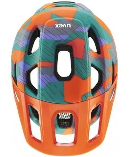 Šalmas Uvex react jr. papaya camo matt-52-56CM