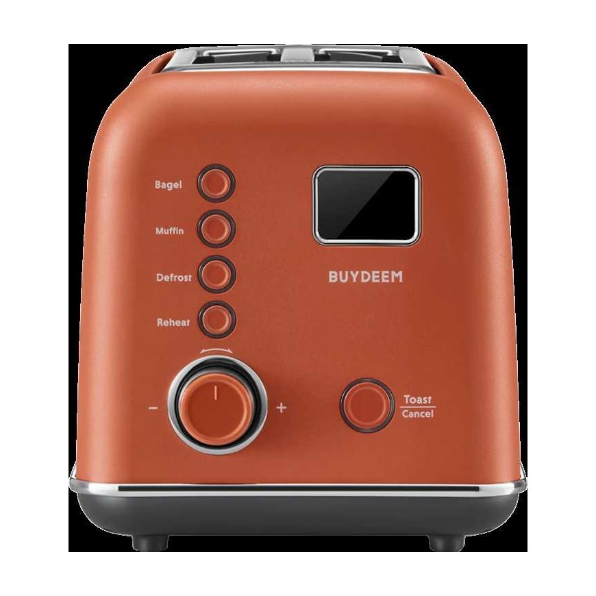BUYDEEM 2 Slice automaattinen metallileivänpaahdin, malli DT730E, väri Koi Red, EU – 2