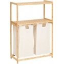 Bamboo Bambukinė lentyna su skalbinių krepšeliu TIDY BOX, 72 x 33 x 109 cm Bamboo Bambukinė lentyna su skalbinių krepšeliu TIDY BOX, 72 x 33 x 109 cm