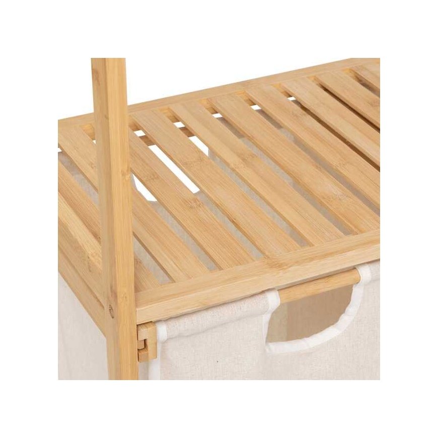Bamboo Bambuhylly ja pyykkikori TIDY BOX, 72 x 33 x 109 cm – 3