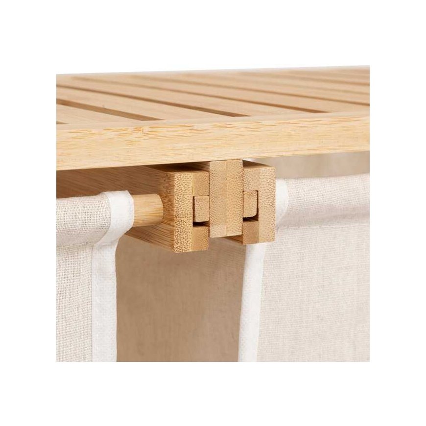 Bamboo Bambuhylly ja pyykkikori TIDY BOX, 72 x 33 x 109 cm – 5