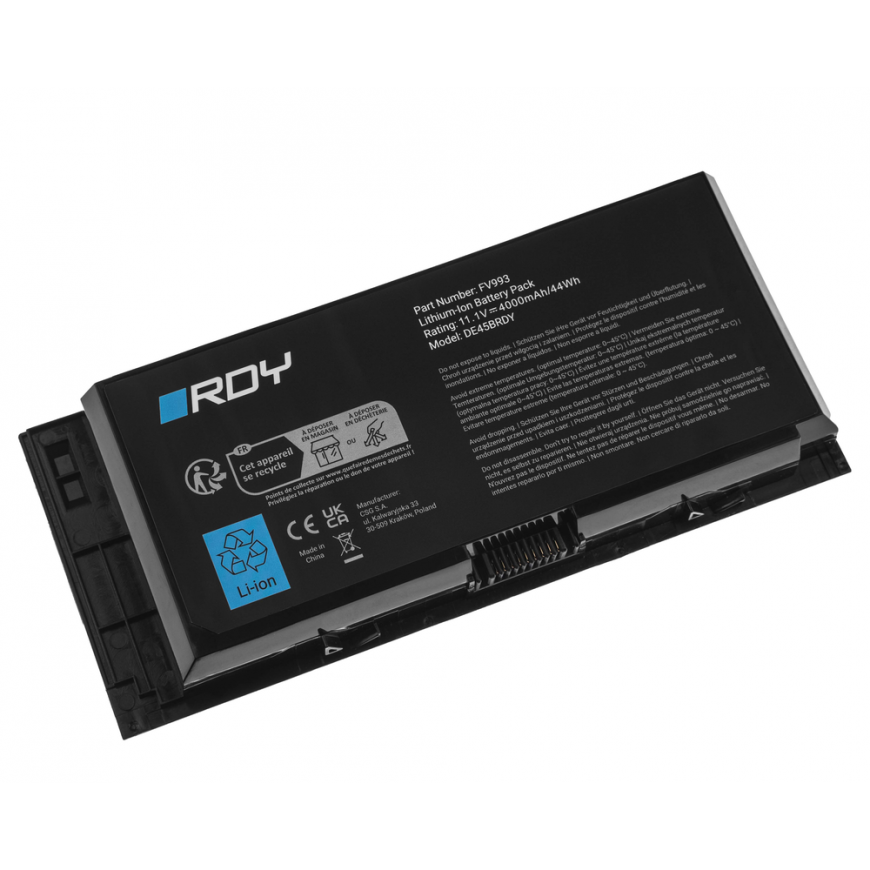 Vihreä paristo RDY FV993 FJJ4W PG6RC R7PND Dell Precision M4600 M4700 M4800 M6600 M6700 M6800 – 2