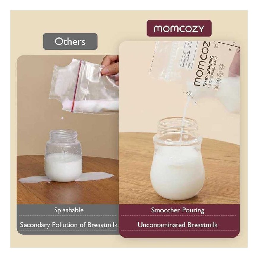 MOMCOZY MILK STORAGE BAGS WITH SPOUT, 120 PCS. – 3