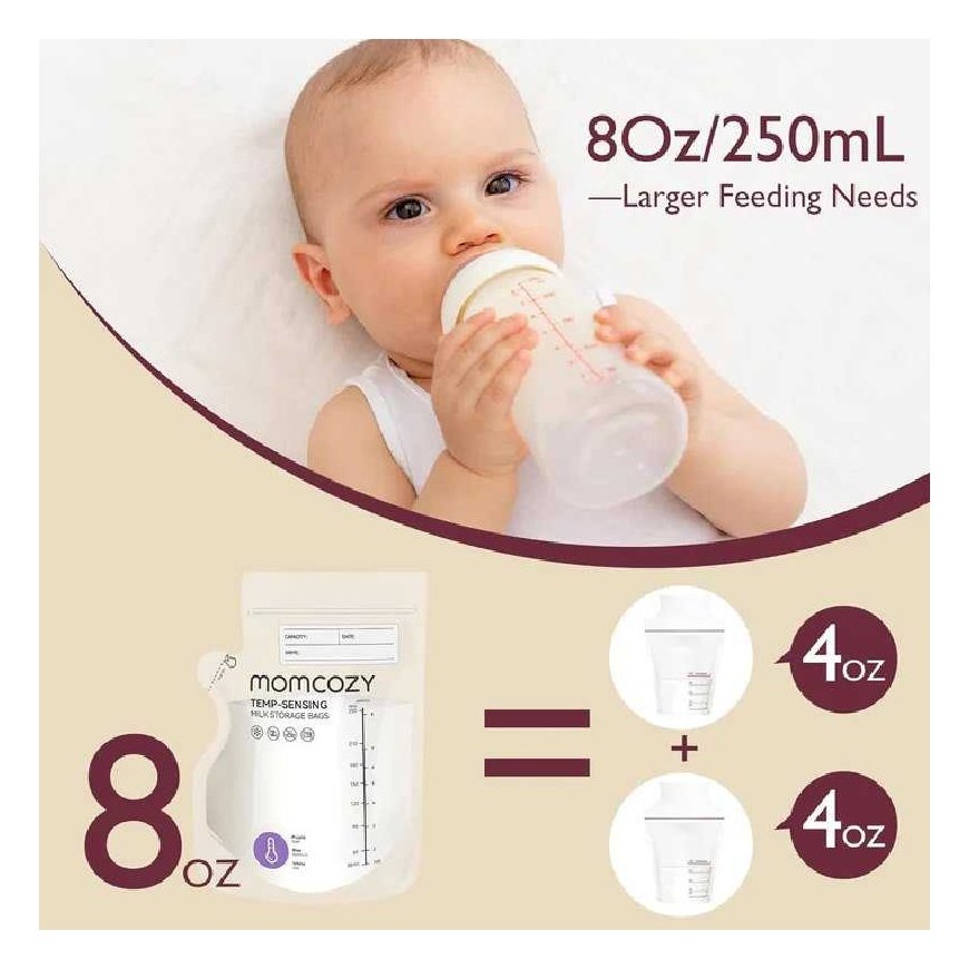 MOMCOZY PIENO LAIKYMO MAIŠELIAI SU SNAPELIU, 120 VNT. – 4