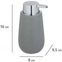 Liquid soap dispenser BADI, black, WENKO