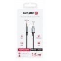 Swissten Audio Adapter Textile USB-C - 3.5mm Jack Cable 1.5m