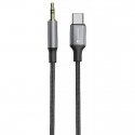 Swissten Audio Adapter Textile USB-C - 3.5mm Jack Cable 1.5m