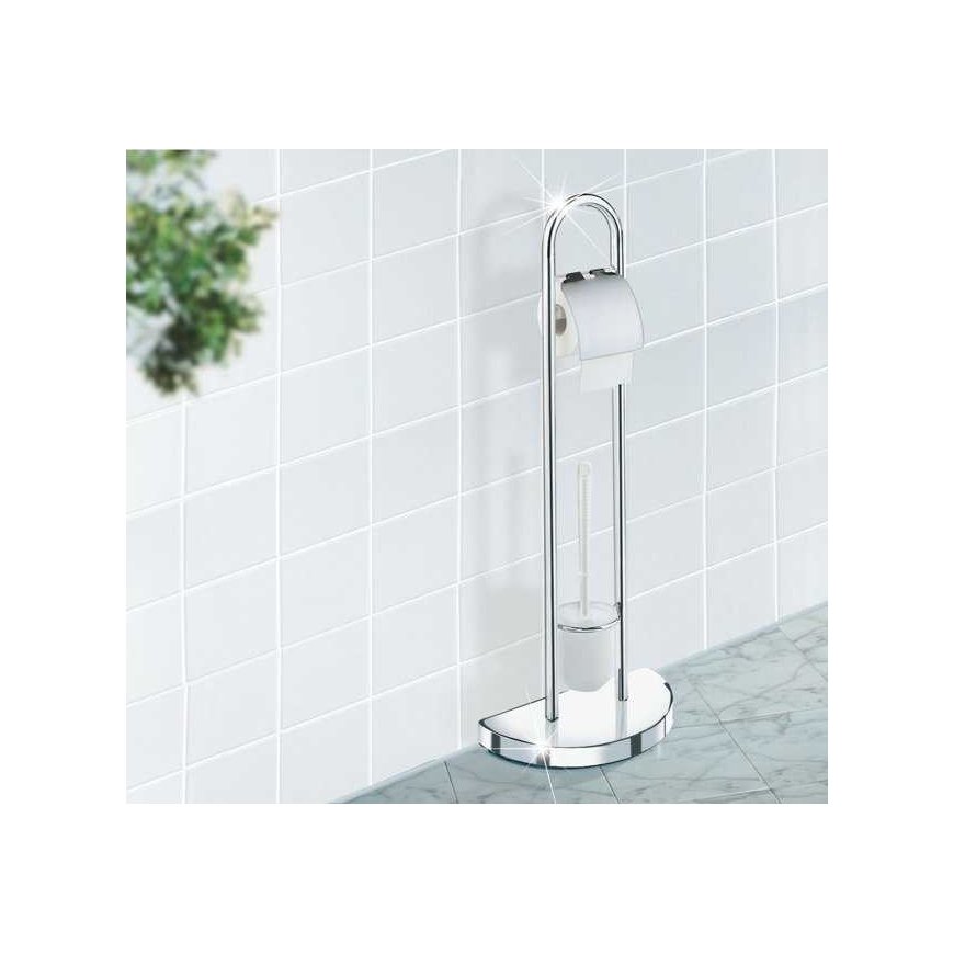 Toilet paper holder and toilet brush, COSENZA - 2in1, WENKO – 2