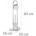 Toilet paper holder and toilet brush, COSENZA - 2in1, WENKO Toilet paper holder and toilet brush, COSENZA - 2in1, WENKO