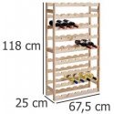 Wooden wine rack - up to 54 bottles, ZELLER Wooden wine rack - up to 54 bottles, ZELLER