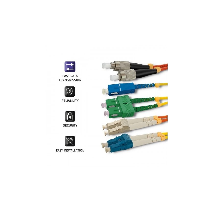Qoltec 54356 InfiniBand/fibre optic cable 10 m 2x SC Зеленый – 3