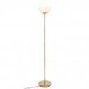 Dekoracja Domu Lamp Floor lamp with round shade, metal, gold, 134 cm