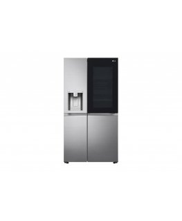 LG InstaView GSXV91PZAE kõrvutiasetsev külmik-sügavkülmik Eraldiseisev 635 l E Must, Roostevaba teras