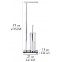 WENKO - Toilet paper holder, 17x71x21 cm WENKO - Toilet paper holder, 17x71x21 cm