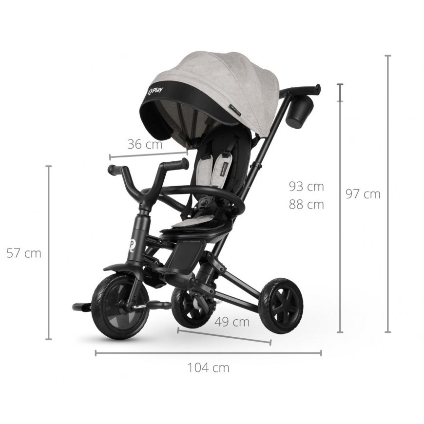 4531 Qplay Nova Niello gray tricycle – 5