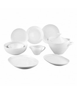 Porcelain dinner set MARIAPAULA White