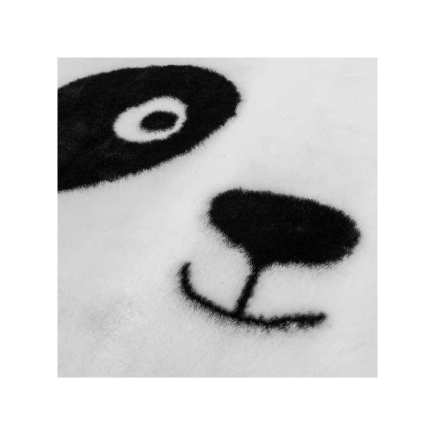 Round panda rug with ears SMILE, Ø 100 cm – 2