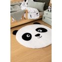 Round panda rug with ears SMILE, Ø 100 cm Round panda rug with ears SMILE, Ø 100 cm